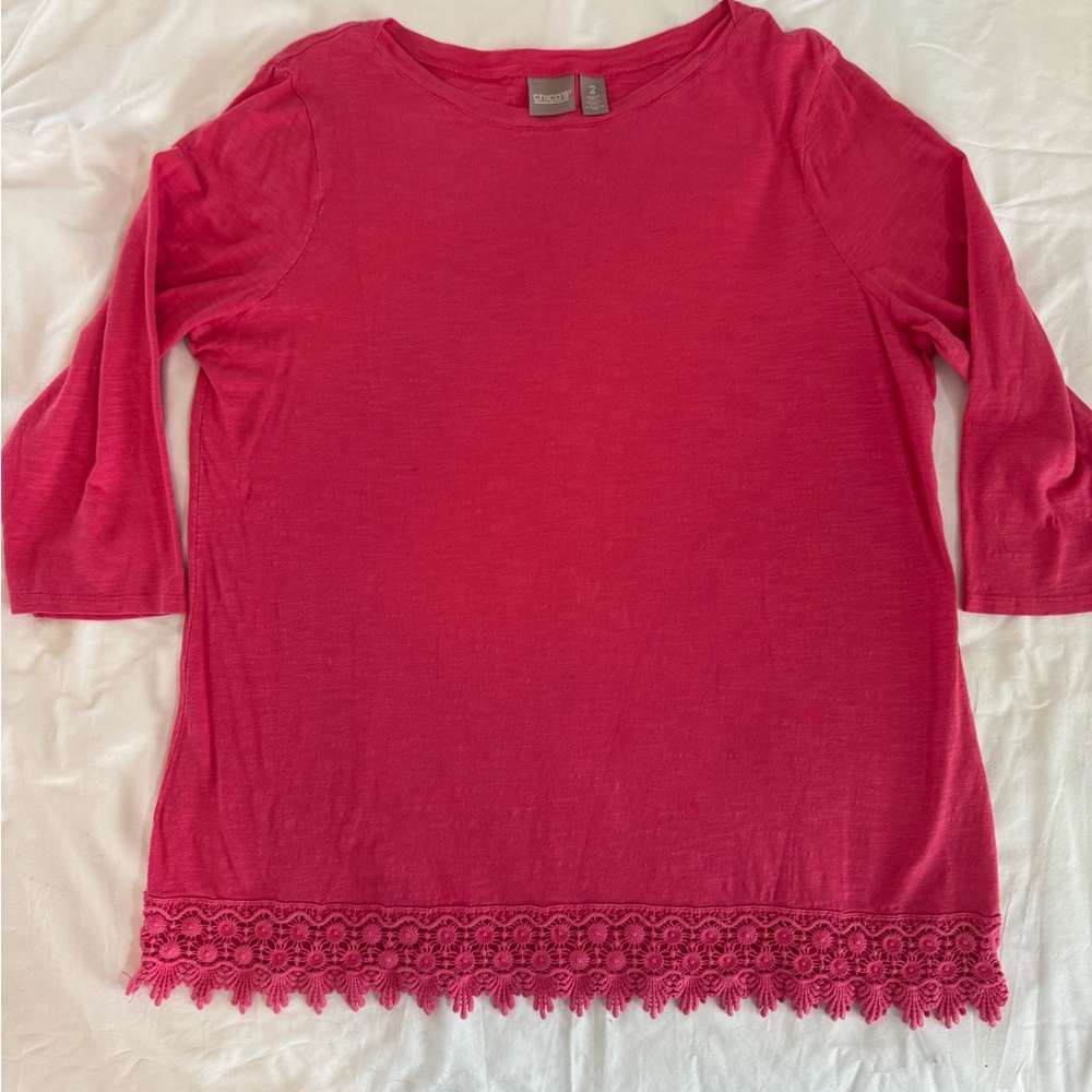 Chico's Vibrant Red Top